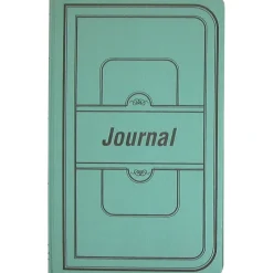 New National Canvas Tuff Series Accounting Journal, 12.13" x 7.63", Green, 250 Sheets/Book (A66500J) Accounting & Record Journals