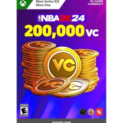Microsoft NBA 2K24: 200,000 VC, In-Game Digital Currency, Xbox Series X|S, Xbox One (Digital)* Video Games