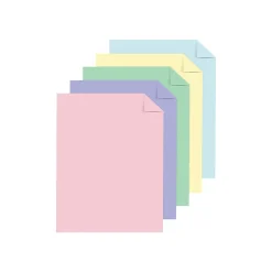 New Astrodesigns 65 lb. Cardstock Paper, 8.5" x 11", Pastel Assortment, 50 Sheets/Pack (91803) Card Stock