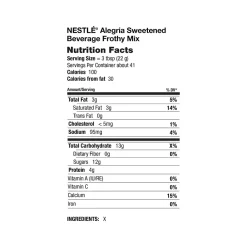 Milk & Creamer<Nescafe Alegria Sweetened Beverage Frothy Mix, 32 oz., 8/Carton (11000339)