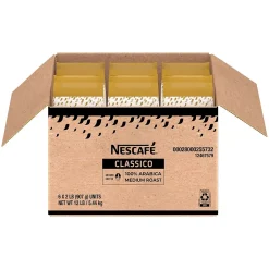 Coffee<Nescafe Classico Coffee, Medium Roast, 32 Oz., 6/Carton (12467579)