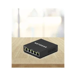 Netgear 300 Series Plus 5-Port Gigabit Ethernet Managed Switch, Black (GS305E-100NAS)* Ethernet Switches & Splitters