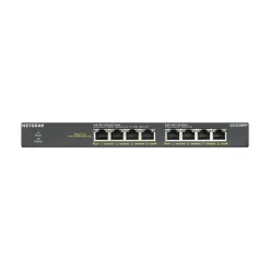 Netgear 300 Series 8-Port Gigabit Ethernet PoE Unmanaged Switch, 10/100/1000 Mbps, Black (GS308PP-100NAS)* Ethernet Switches & Splitters