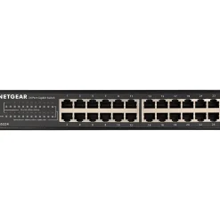 Netgear 300 Series 24-Port Gigabit Ethernet Unmanaged Switch, 10/100/1000 Mbps, Black (GS324-200NAS)* Ethernet Switches & Splitters