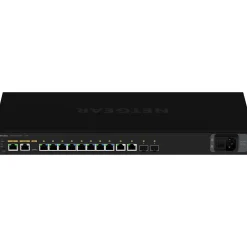 Netgear AV Line 10-Port Gigabit Ethernet Managed Switch, Black (GSM4212P-100NAS)* Ethernet Switches & Splitters