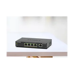 Netgear Plus 5-Port Gigabit Ethernet Managed Switch, 10/100/1000 Mbps, Black (GS305EP-100NAS)* Ethernet Switches & Splitters