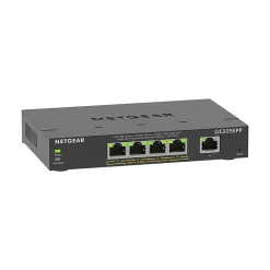 Netgear Plus 5-Port Gigabit Ethernet Managed Switch, 10/100/1000 Mbps (GS305EPP-100NAS)* Ethernet Switches & Splitters