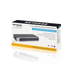 Netgear 8-Port Gigabit Ethernet Unmanaged Switch, Blue (XS508M-100NAS)* Ethernet Switches & Splitters