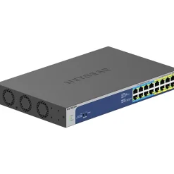 Netgear 16-Port Gigabit Ethernet PoE Unmanaged Switch, 10/100/1000 Mbps, Black/Blue (GS516UP-100NAS)* Ethernet Switches & Splitters