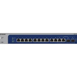 Netgear 12-Port Gigabit Ethernet Managed Switch, Blue/Gray (XS512EM-100NAS)* Ethernet Switches & Splitters
