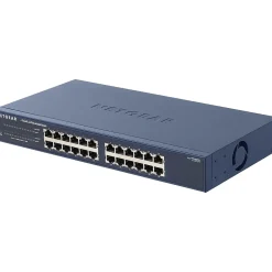 Netgear ProSAFE 24-Port Gigabit Ethernet Unmanaged Switch, 10/100/1000 Mbps, Blue (JGS524NA)* Ethernet Switches & Splitters