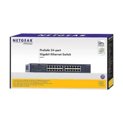 Netgear ProSAFE 24-Port Gigabit Ethernet Unmanaged Switch, 10/100/1000 Mbps, Blue (JGS524NA)* Ethernet Switches & Splitters