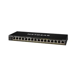 Netgear 300-Series 16-Port Gigabit Ethernet Unmanaged Switch, Black (GS316P-100NAS)* Ethernet Switches & Splitters