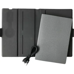 Nicci Wireless Charging Notebook, Gray (CBM3931-GRY)