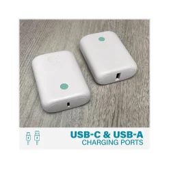 Nimble CHAMP Lite USB Type-C Power Bank for Most Smartphones, 5200mAh, Stone (NB-CPC-5K-WHT)