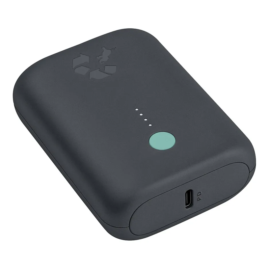 Nimble CHAMP USB Type-A/Type-C Power Bank for Most Smartphones, 10000mAh, Charcoal (NB-CPC-10K-PD-GRY)