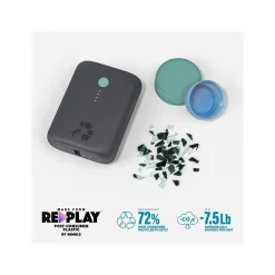 Nimble CHAMP USB Type-A/Type-C Power Bank for Most Smartphones, 10000mAh, Charcoal (NB-CPC-10K-PD-GRY)