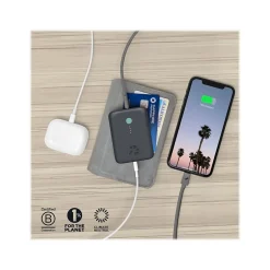 Nimble CHAMP USB Type-A/Type-C Power Bank for Most Smartphones, 10000mAh, Charcoal (NB-CPC-10K-PD-GRY)