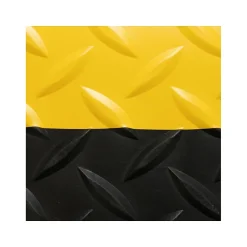 Floor Mats<NoTrax Cushion Trax Anti-Fatigue Mat, 36" x 24", Black/Yellow (479S0023YB)