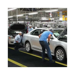 Floor Mats<NoTrax Cushion Trax Anti-Fatigue Mat, 36" x 24", Black/Yellow (479S0023YB)