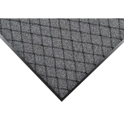 Floor Mats<NoTrax Evergreen Diamond Nylon Fiber Superior Entrance Floor Mat, 3' x 10', Charcoal