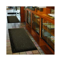 Floor Mats<NoTrax Marble Sof-Tyle Anti-Fatigue Mat, 36" x 24", Black (470S2436BL)