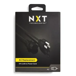 Power Cables<NXT Technologies 6' Desktop/Monitor Power Cord, Black (NX29759)