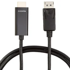 Hdmi Cables<NXT Technologies ™ 6' DisplayPort/HDMI Audio/Video Cable, Male to Male, Black (NX51760)