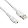 NXT Technologies ™ 4 Ft. Braided USB-C to USB-A Cable, White (NX60474)