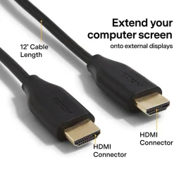 Hdmi Cables<NXT Technologies ™ 12' HDMI to HDMI Audio/Video Cable, Male to Male, Black (NX29740)