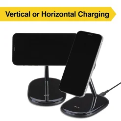 NXT Technologies ™ Magnetic Wireless Charging Stand with USB-C Cable for iPhone 12/13, Black (NX60458)