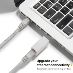 Ethernet Cables<NXT Technologies ™ NX56841 50' CAT-6 Cable, Gray