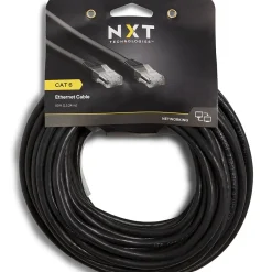 Ethernet Cables<NXT Technologies ™ NX29777 50' CAT-6 Cable, Black