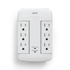 Surge Protectors & Power Strips<NXT Technologies ™ 6-Outlet 2 USB Swivel Wall Tap, 900 Joules (NX54322)