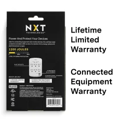 Surge Protectors & Power Strips<NXT Technologies ™ 6-Outlet Plus USB Surge Protector, 1200 Joules (NX54321)
