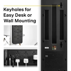 Surge Protectors & Power Strips<NXT Technologies ™ 12-Outlet Plus USB Surge Protector, 8' Braided Cord, 3900 Joules (NX54319)