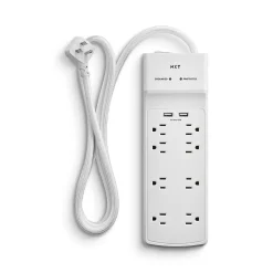 Surge Protectors & Power Strips<NXT Technologies ™ 8-Outlet Plus USB Surge Protector, 6' Cord, 2100 Joules (NX54317)