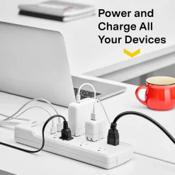Surge Protectors & Power Strips<NXT Technologies ™ 8-Outlet Plus USB Surge Protector, 6' Cord, 2100 Joules (NX54317)