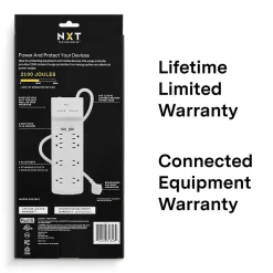 Surge Protectors & Power Strips<NXT Technologies ™ 8-Outlet Plus USB Surge Protector, 6' Cord, 2100 Joules (NX54317)