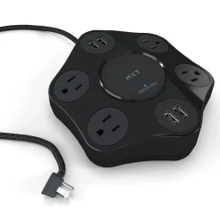Surge Protectors & Power Strips<NXT Technologies ™ 4-Outlet plus USB Surge Protector, 8' Braided Cord, 500 Joules (NX 56819)