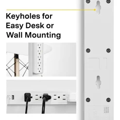 Surge Protectors & Power Strips<NXT Technologies ™ 6-Outlet Plus USB Surge Protector, 4' Cord, 1500 Joules (NX61426)