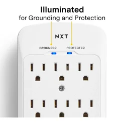 Surge Protectors & Power Strips<NXT Technologies ™ 6-Outlet Plus USB Outlet Surge Protector, 900 Joules (NX61427)