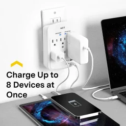 Surge Protectors & Power Strips<NXT Technologies ™ 6-Outlet Plus USB Outlet Surge Protector, 900 Joules (NX61427)