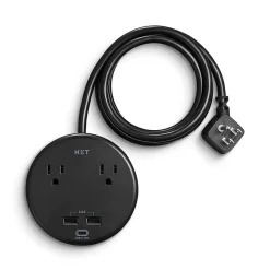 Surge Protectors & Power Strips<NXT Technologies ™ 2-Outlet Plus USB Surge Protector, 5' Cord, 500 Joules (NX61428)