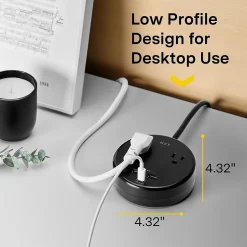 Surge Protectors & Power Strips<NXT Technologies ™ 2-Outlet Plus USB Surge Protector, 5' Cord, 500 Joules (NX61428)