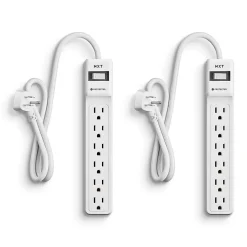 Surge Protectors & Power Strips<NXT Technologies ™ 6-Outlet Surge Protector, 2.5' Cord, 500 Joules, 2/Pack (NX54311)