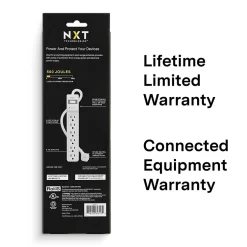 Surge Protectors & Power Strips<NXT Technologies ™ 6-Outlet Surge Protector, 2.5' Cord, 500 Joules, 2/Pack (NX54311)