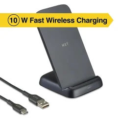 NXT Technologies ™ Qi Wireless Charging Stand, Black (NX60455)