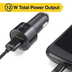 NXT Technologies ™ Universal 1 USB Port Car Charger, Black (NX54335)