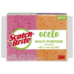 Ocelo Handy Multi-Purpose Sponge, 4/Pack (7274-FD)